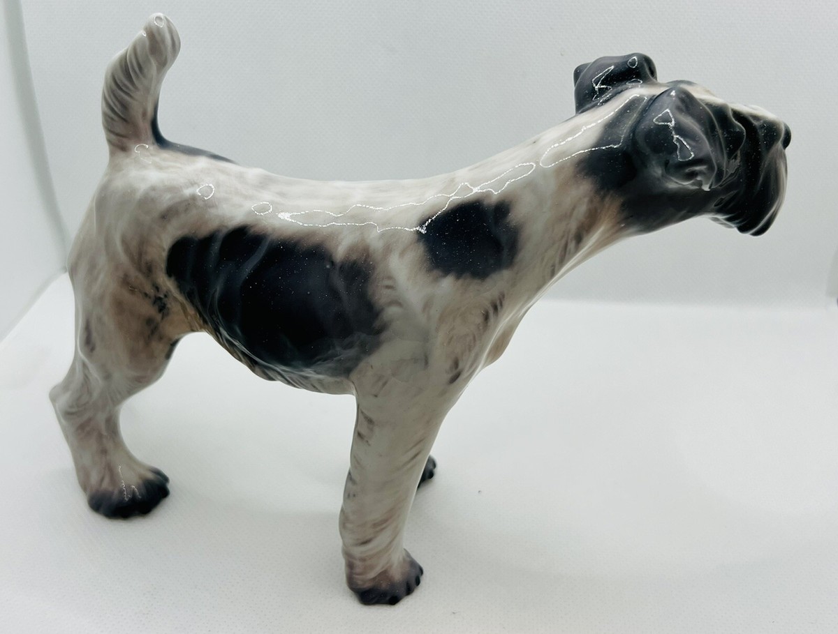 RARE DAHL JENSEN DENMARK COPENHAGEN PORCELAIN FIGURINE FOX TERRIER