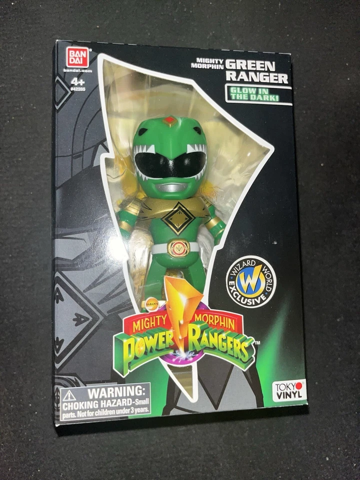 Vinilo Bandai Wizard World verde Power Ranger SDCC Tokio brillante Foto 4 de 4