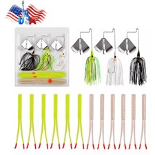 1 Set Buzzbait Fishing Lure Kit Spinnerbaits Buzz Bait Bass Fishing Baits Lures