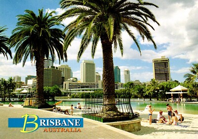 #ad City Skyline From Southbank Brisbane Australia Postcard $2.24