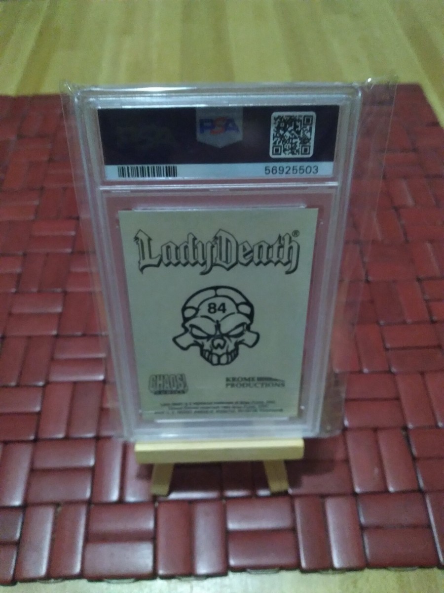 1995 CHAOS Krome Lady Death Trading Card PSA 10 Gem MT Series 2