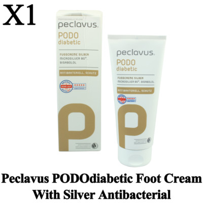 Ruck Peclavus PODOdiabetic Foot Cream With Silver Antibacterial Vegan Pedicure