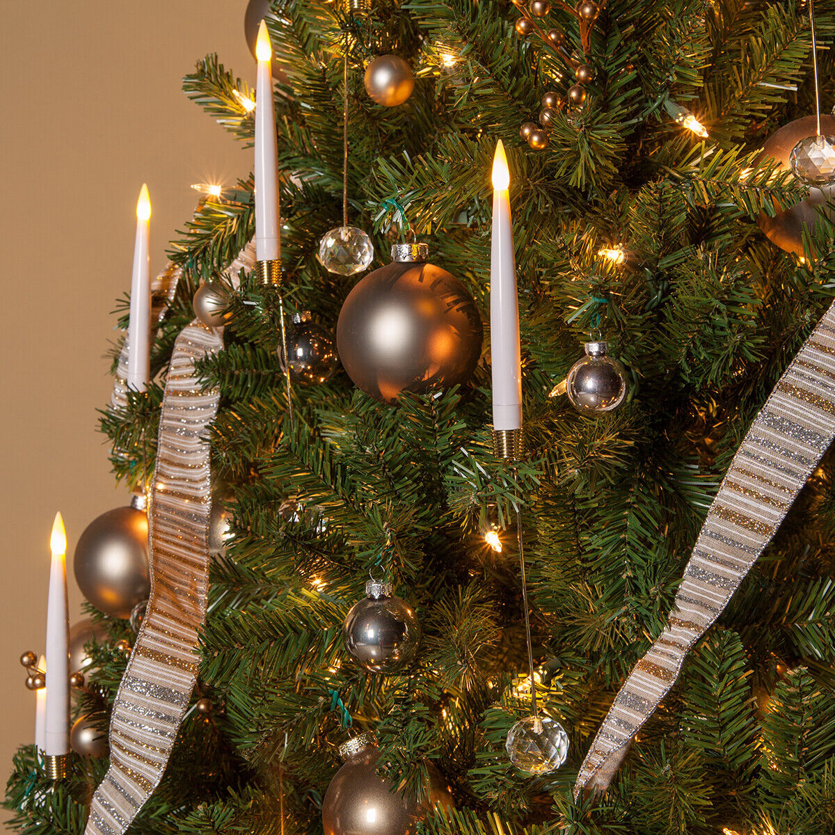 Flameless LED Christmas Tree クーポン対象外 Birthday Flickering Candles Wedding 【訳あり】