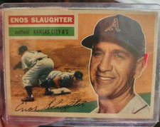 1956 Topps - Gray Back #109 Enos Slaughter