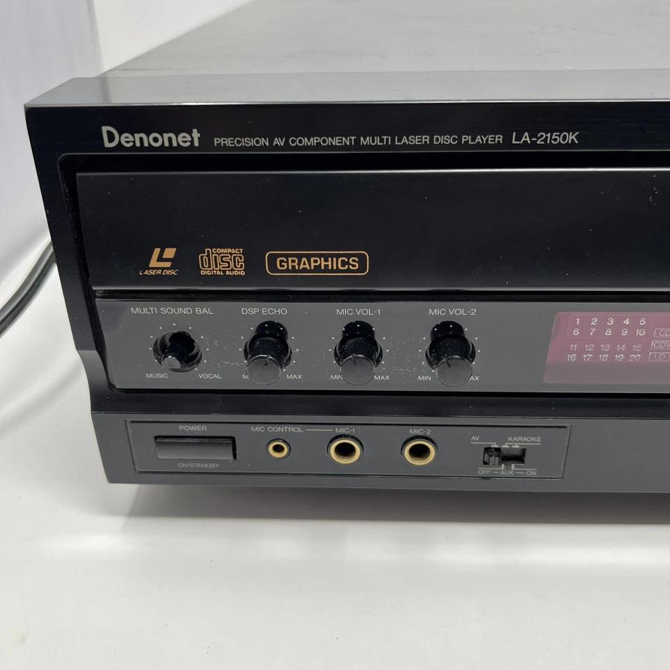 Vintage Denonet Multi Laser Disc Player LA-2150K, No Remote. Sold As Is - Image 3 of 4