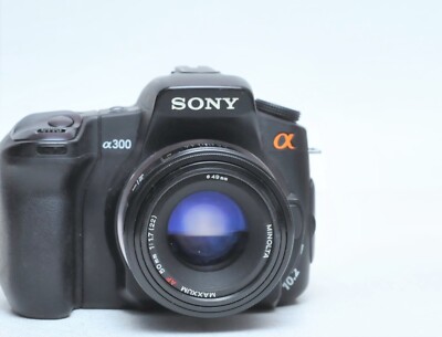 Sony Alpha A300 Digital SLR Camera W/Minolta 50mm F1.7 AF Lens | eBay