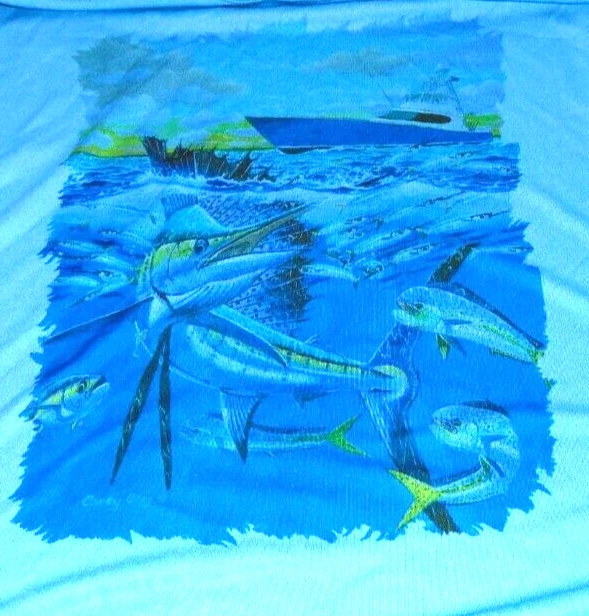 Carey Chen Long Sleeve Dry Fit Performance Fishing Shirt UPF Sun Protection XL