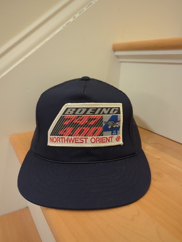 Boeing 747 400 Northwest Orient Snapback Adjustable Baseball Hat Cap