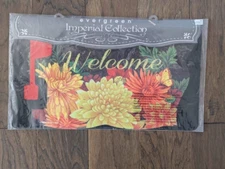 New - Evergreen Imperial Collection Magnetic Mailbox Cover Fabric- Fall Mums