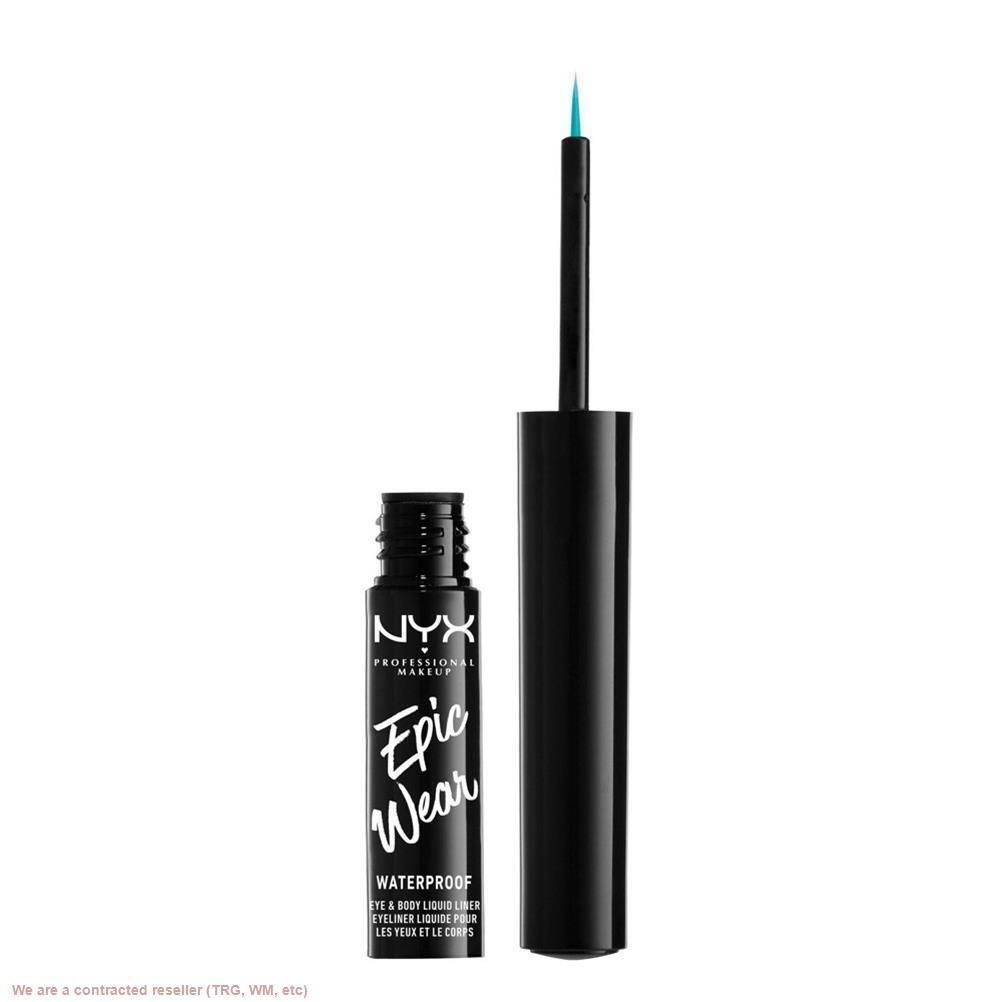 Жидкая водостойкая подводка для глаз NYX Makeup Epic Wear Metallic-Бирюзовый металл-012 унции 2490₽