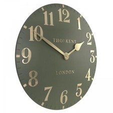 Thomas Kent - Arabic Lichen Green Wall Clock - 20"