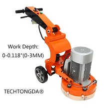 TECHTONGDA® Concrete Floor Grinder 220V Foldable Design Polish Trimm Machine