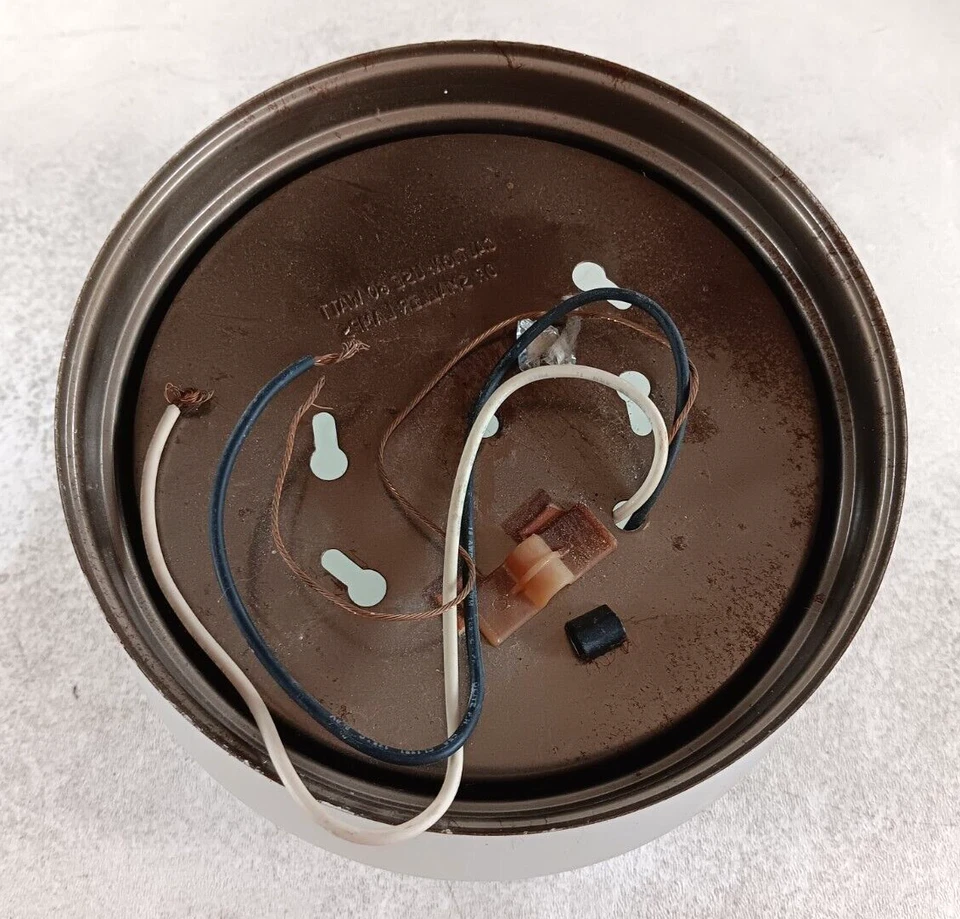 Mid Century Franklite Frosted Ceiling Light Grapes Leaves Brass 6 3/4" - Image 3 of 4