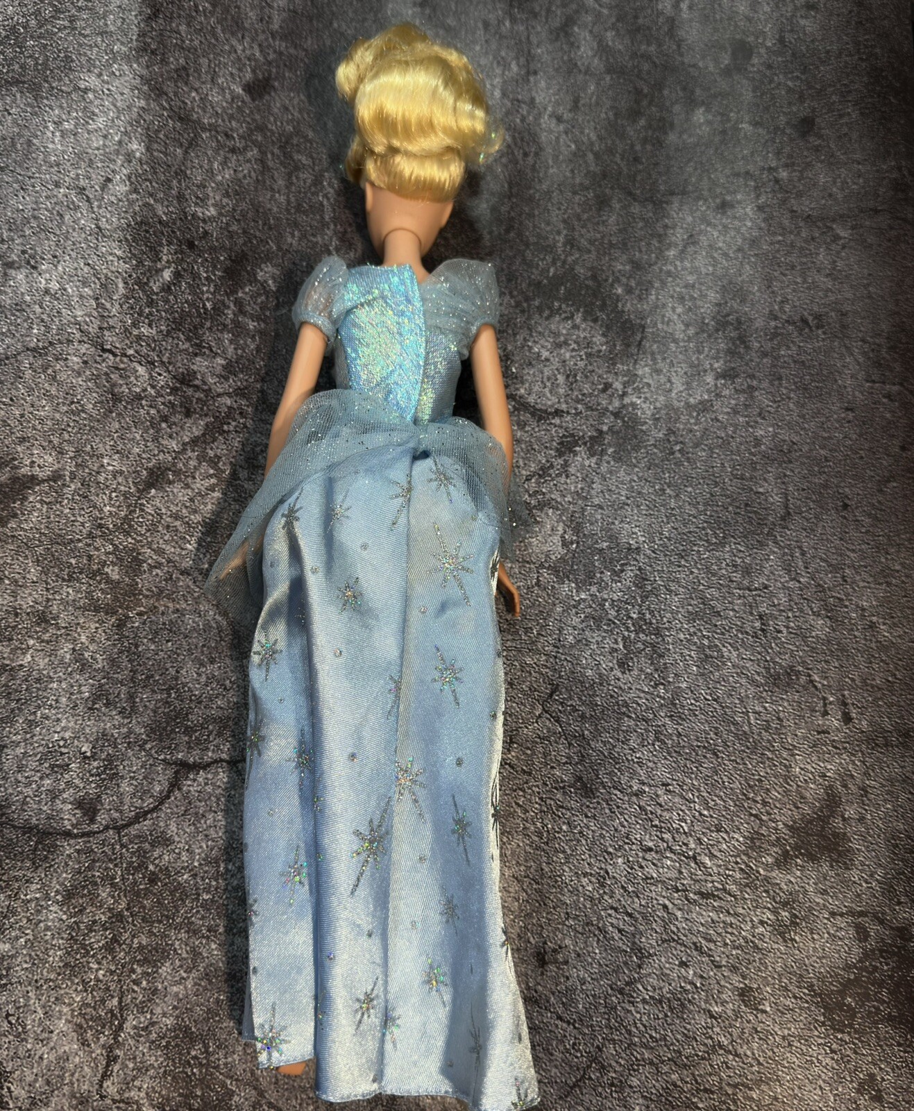 Barbie Disney CINDERELLA Sparkle Princess Updo Hairstyle Doll Blonde Tinsel