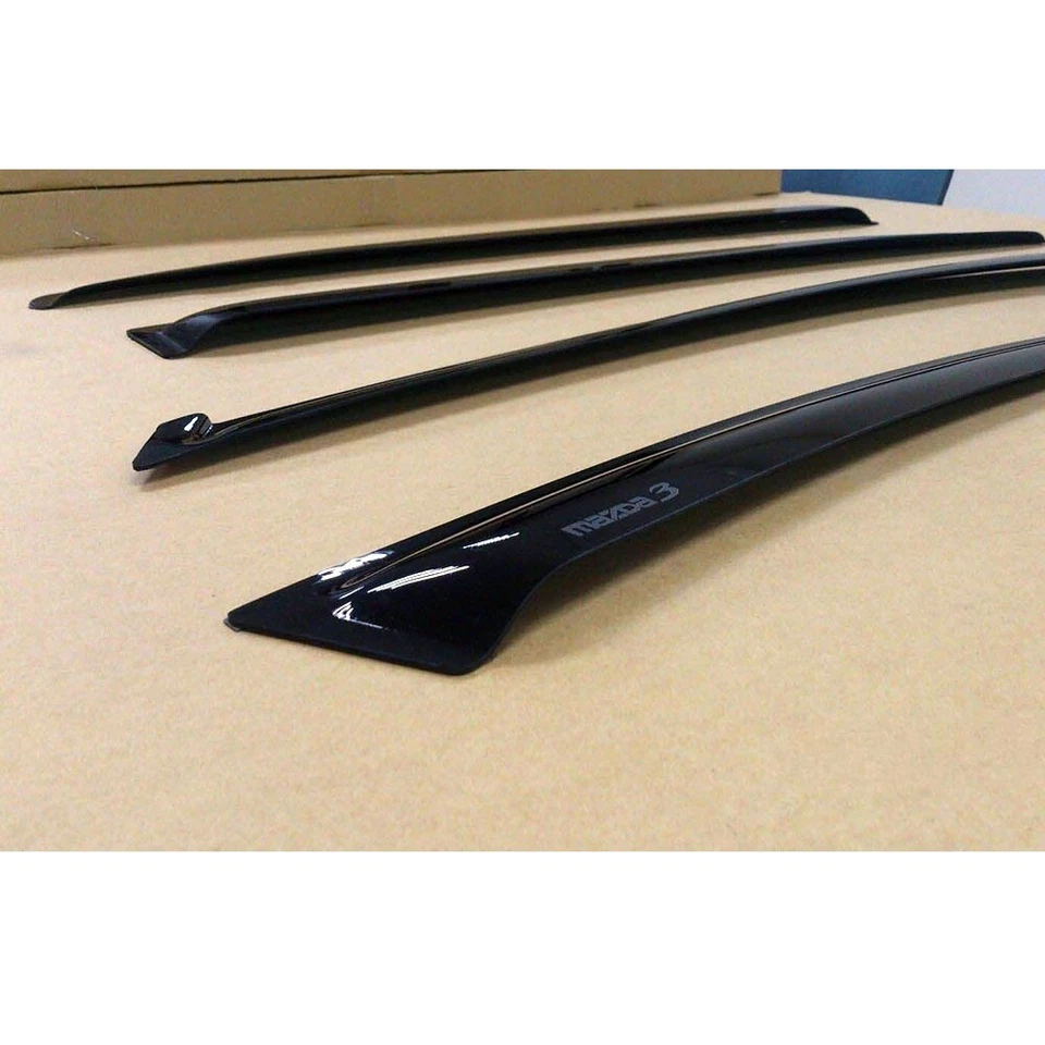 FITS FOR MAZDA 3 5DR 2009-2013 Window Visor Vent Sun Shade Rain Guard 4pcs Foto 2 de 4