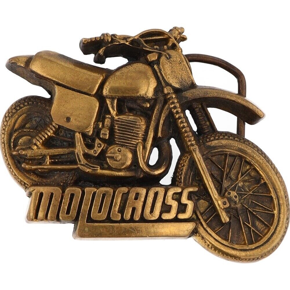 Brass Dirt Bike MotoCross Biker Motorcycle Dirtbike ATV 70s