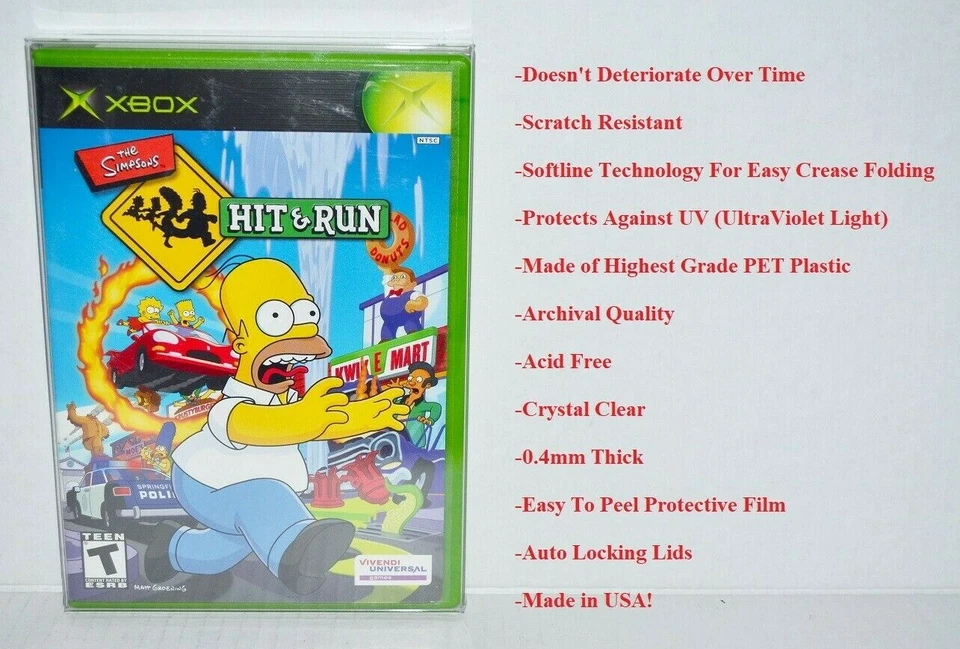 25 Video Game Clear Plastic Protective Cases Sleeves Display For Microsoft Xbox - Image 2 of 4