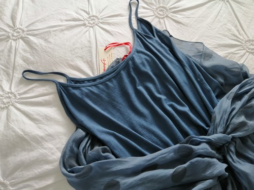 New 100% Lined Silk Dress/Long Top - Size 14 - Picture 8 of 9