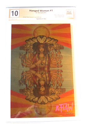 ARTIST PROOF AP3/6 FOIL HANGED WOMAN #0 JORDAN METAL COVER PSYCODELIC PGX 10.0