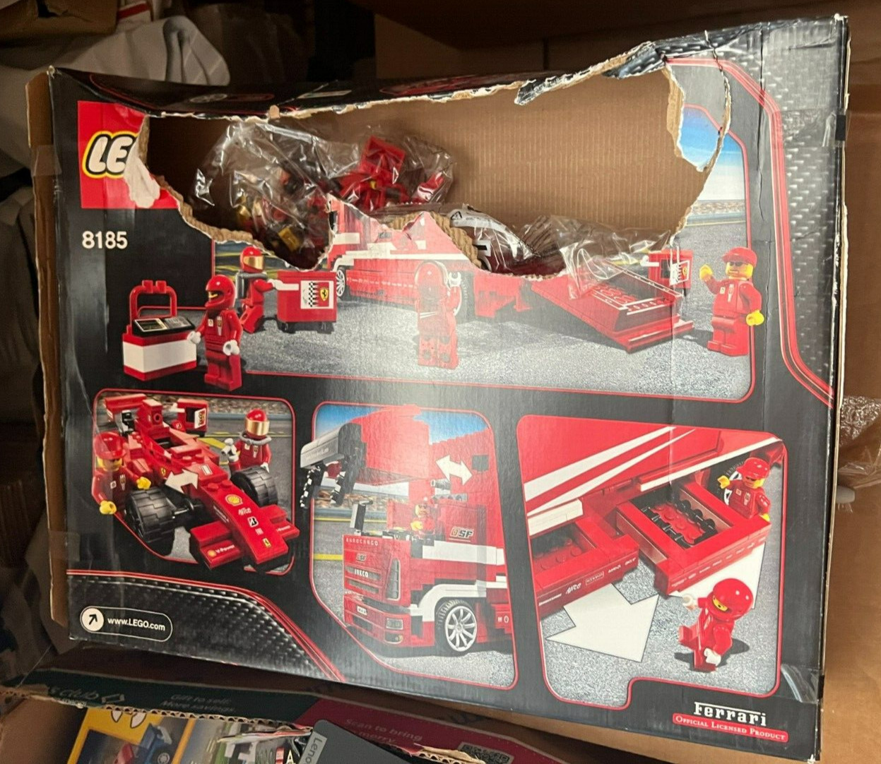 LEGO Racers: Ferrari Truck (8185) New Box Damage