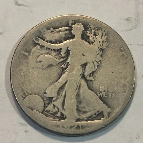1921-S Walking Liberty half dollar. AG-G. #ma2