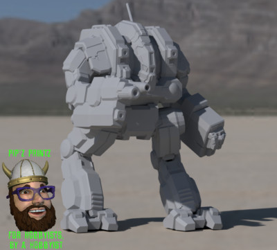 CTF-1X Cataphract  Alternate Model For Battletech 6mm-10mm-15mm Scales