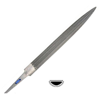 Half Round 6  Grobet Swiss Precision File Cut 0 Jewelry Slim Ring File