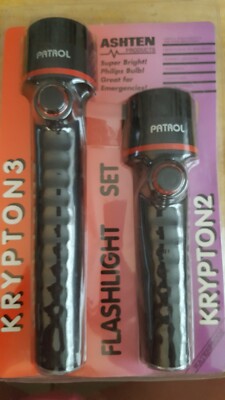 Ashten Products 2 Pack Krypton Flashlights 