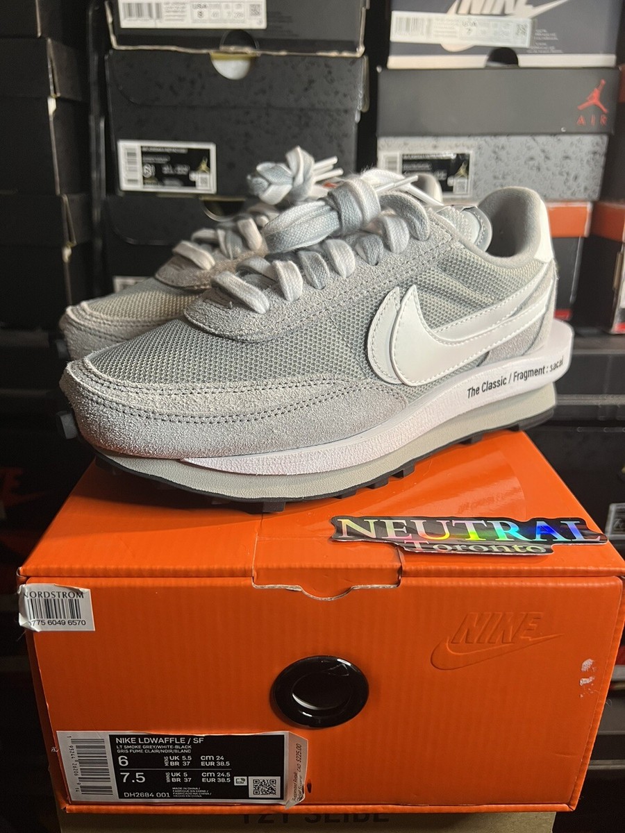 Nike LD Waffle SF 'Sacai x Fragment - Grey' Mens Size 6 DH2684-001