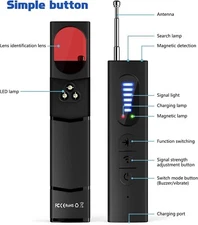 TSEEYO Hidden Camera Detectors, Camera Detector, Bug and Hidden Camera Detector