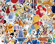 100 Pcs Kids Disney Stickers Pack Princess Stickers Cute Cartoon stickers NEW