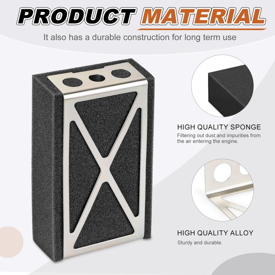 Elemento filtro aire filtro y placa de montaje para Honda CT70 1991-1994 TRX70 1986-87 Foto 2 de 4