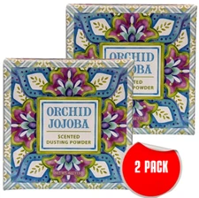 Greenwich Bay Trading Co. Scented Dusting Powder Orchid Jojoba - 4 oz. - 2 PACK
