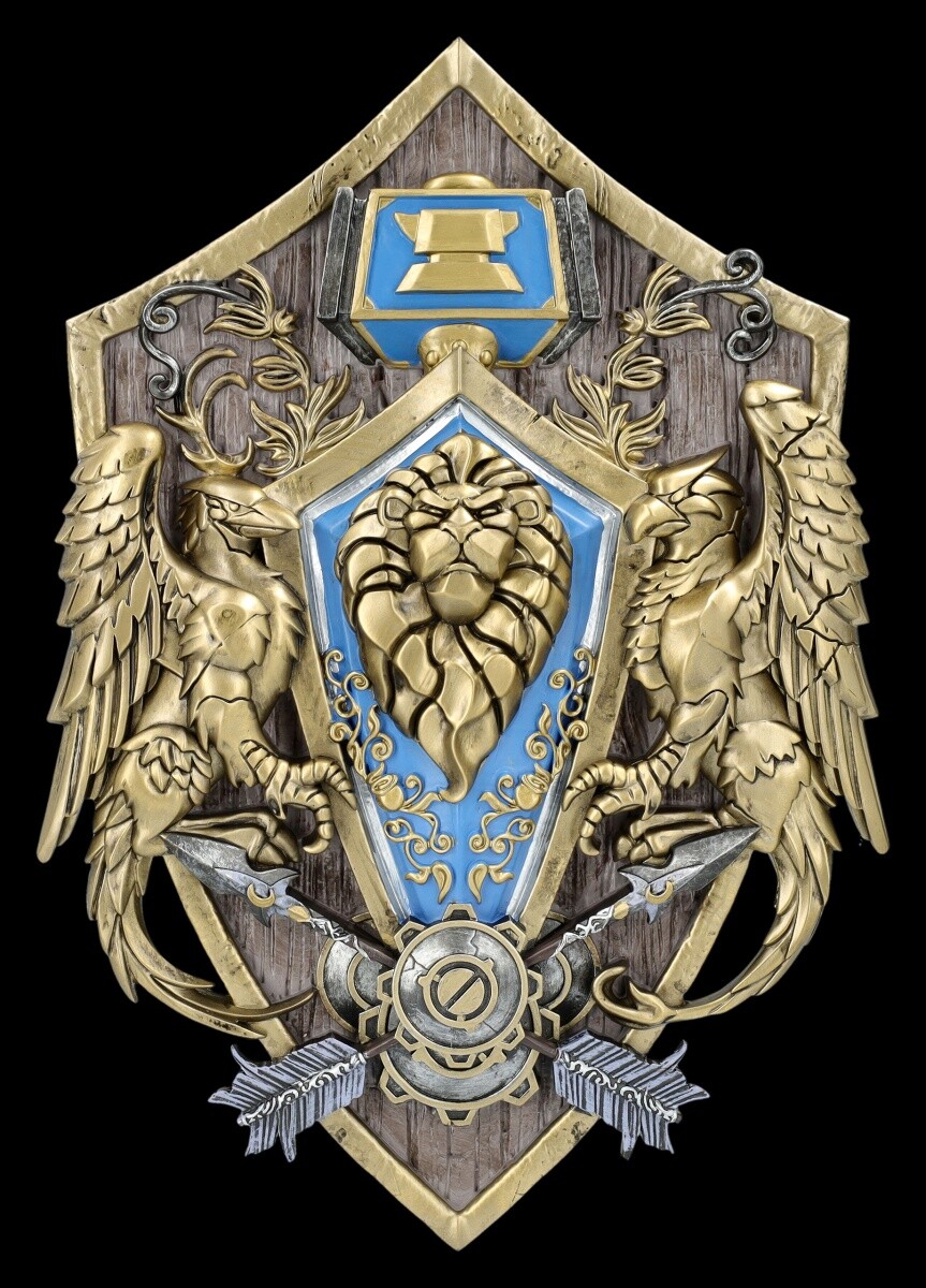 Warcraft Wall Relief Alliance – Lionhead Arms Dekowappen 30 CM Nemesis Now Deco