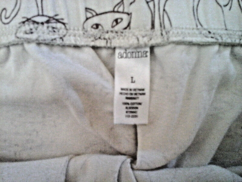 Conjunto de pijama tejido algodón sin mangas para gato marrón/marfil MIX & MATCH talla L Foto 3 de 4