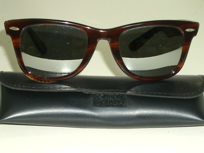 RARE Vintage B&l Ray Ban Wayfarer L2052 Mock Tortoise 5022