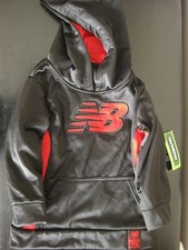 NEW BOYS NEW BALANCE NB HOODIE SWEATER KIDS NB ATHLETIC GEAR SWEATSHIRT SIZE 4