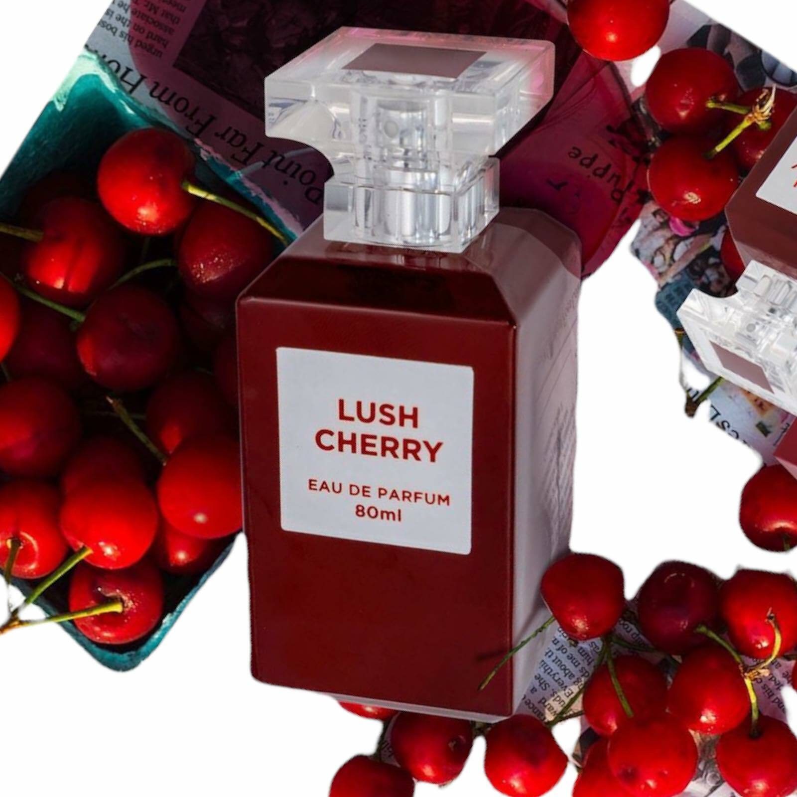 Lush Cherry by Fragrance World 2.7 oz / 80 ml Eau De Parfum Spray