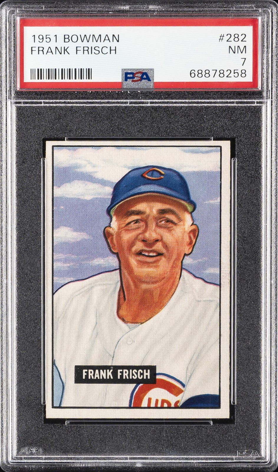 1951 BOWMAN #282 FRANK FRISCH PSA 7