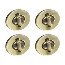 4Pcs Twist Turn Locks Zinc Alloy Oval Turn Lock Clasp 35 x 28mm Bronze