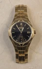 Vintage Seiko Quartz Gold Tone 100 Meter New Battery 7.25" 7N42-0CD8