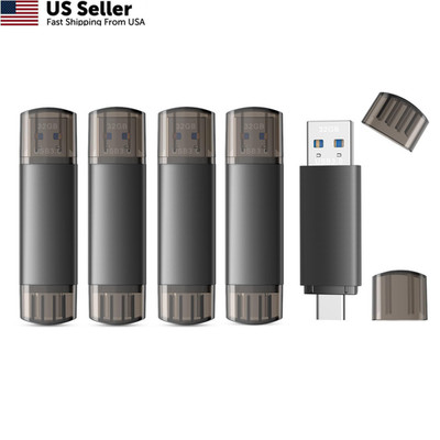 JOIOT 32GB USB C Flash Drive Dual 3.0 Type C + 32 Gb, Black 