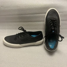 Sperry Mens Soletide Sneaker Black Leather Size 9.5