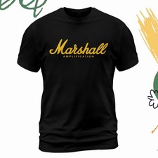 Marshall Amplification Guitar Logo T-Shirt Size S-5XL Made in USA
