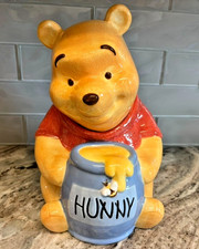 Disney Store Simply Pooh 1990's Cookie Jar Vintage Winnie the Pooh Hunny Pot