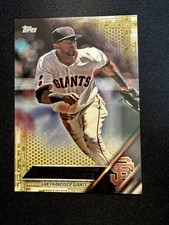 2016 Topps Update Gold #US140 Eduardo Nunez # 1986/2016 San Francisco Giants