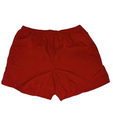 VTG Y2K Nike Embroidered Swoosh Grey Tag Red Windbreaker Shorts Men s Medium