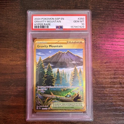 Pokémon Gravity Mountain 250/191 Surging Sparks PSA 10 Hyper Rare