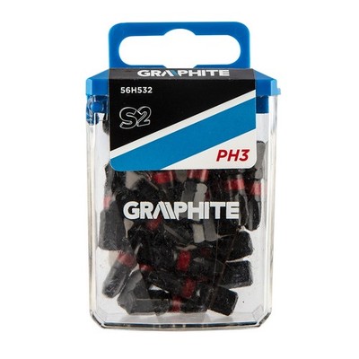 Für TOPEX-NEO-GRAPHITE NARZ�DZIA 56H532 GRAPHITE IMPACT BIT PH3 X 25 MM, 20 PCS