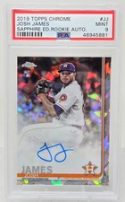 2019 Topps Chrome Sapphire Refractor Auto JOSH JAMES RC CARD PSA 9 MINT